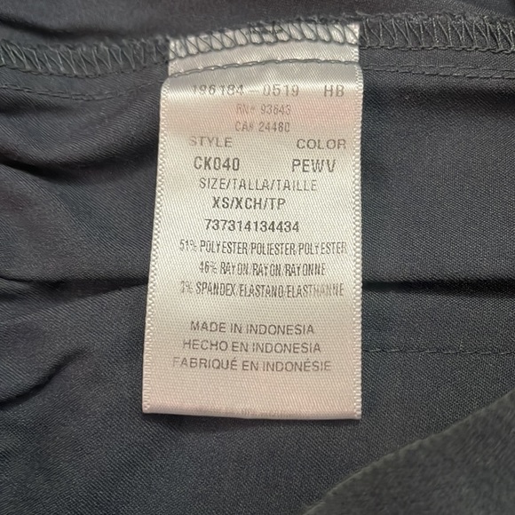 ⛔️SOLD⛔️ 💰 3 for $25 🏷 Women Cherokee Luxe Elastic Waist Cargo Pants Pewter XS - Picture 12 of 12